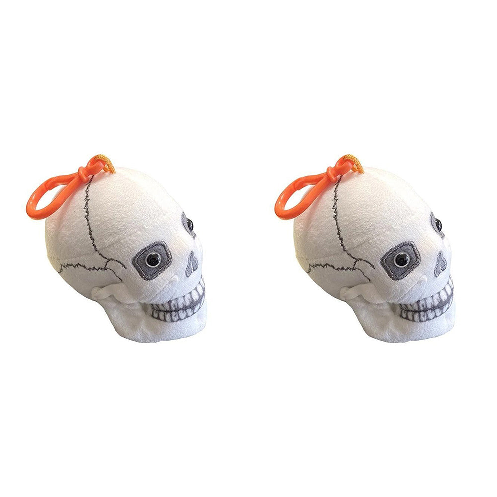 2PK Giant Microbes 8.8cm Skull Key Chain Hanging Bag/Tote Keyring