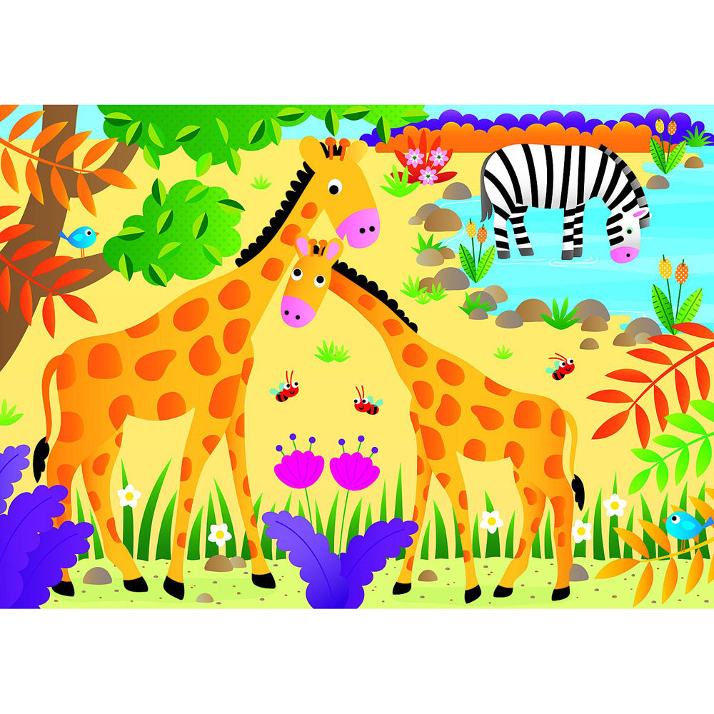 Galt 4 Puzzles In A Box Jungle Kids/Childrens Toy 3y+