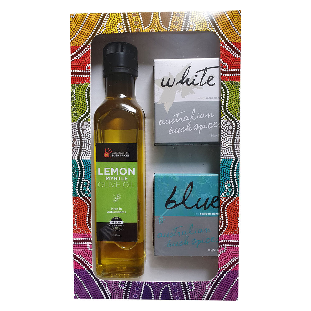 Australian Bush Spices Olive Oil & Blue & White 420g