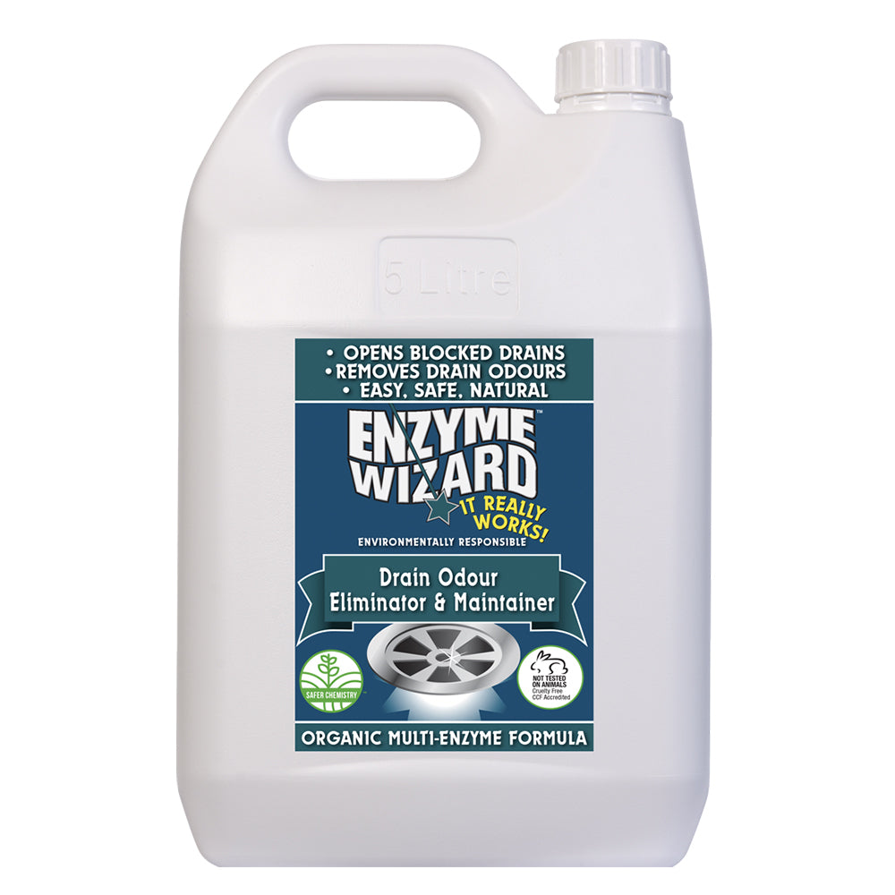 Enzyme Wizard 5L Drain Odour Eliminator & Maintainer