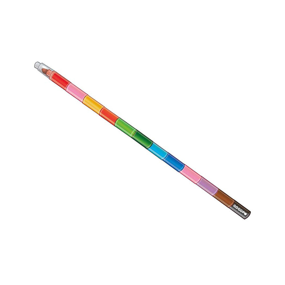 3PK GoGoPo Pop A Point Crayon - Assorted