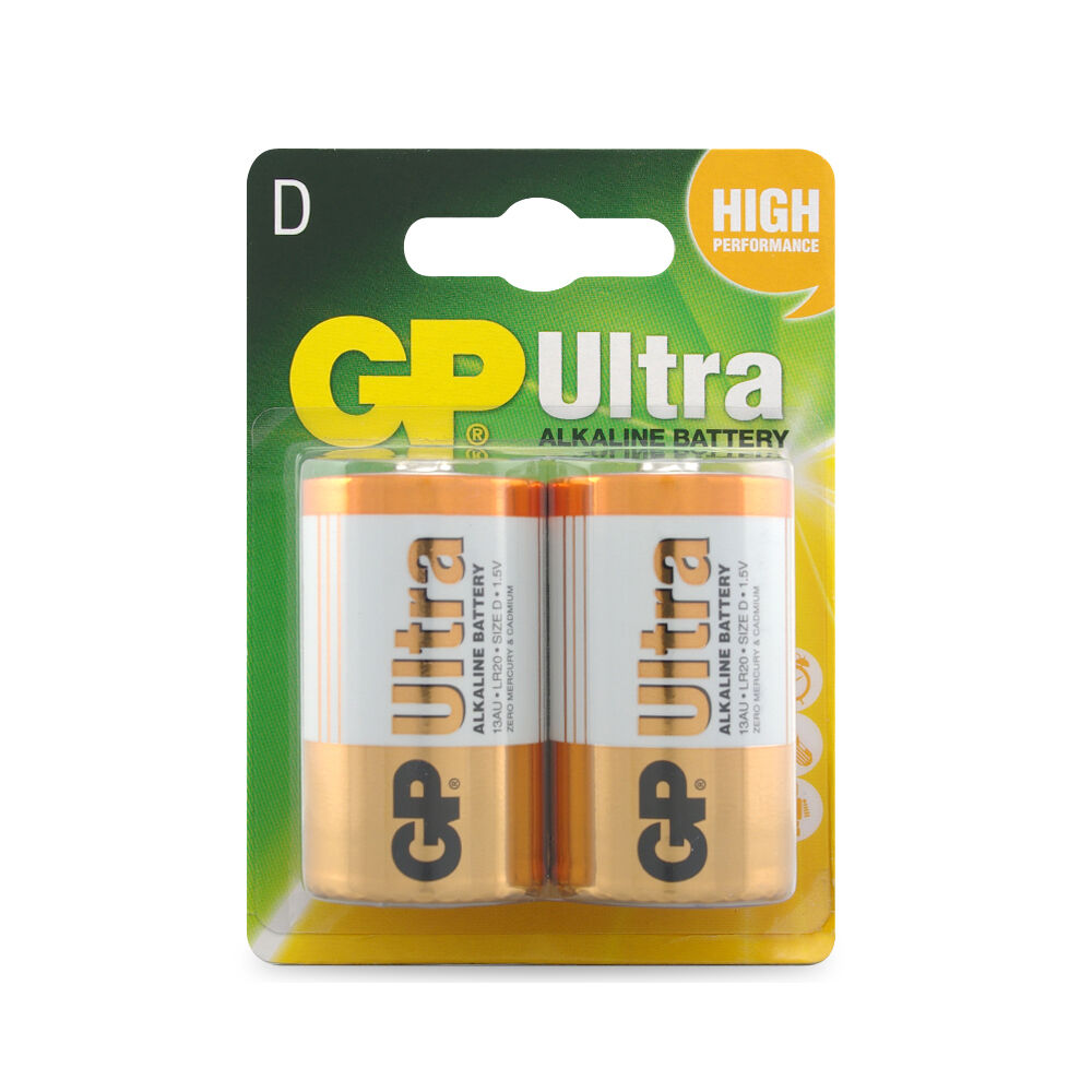 5x 2pc AgBoss GP Ultra Alkaline D Long Lasting Everyday Battery 1.5V