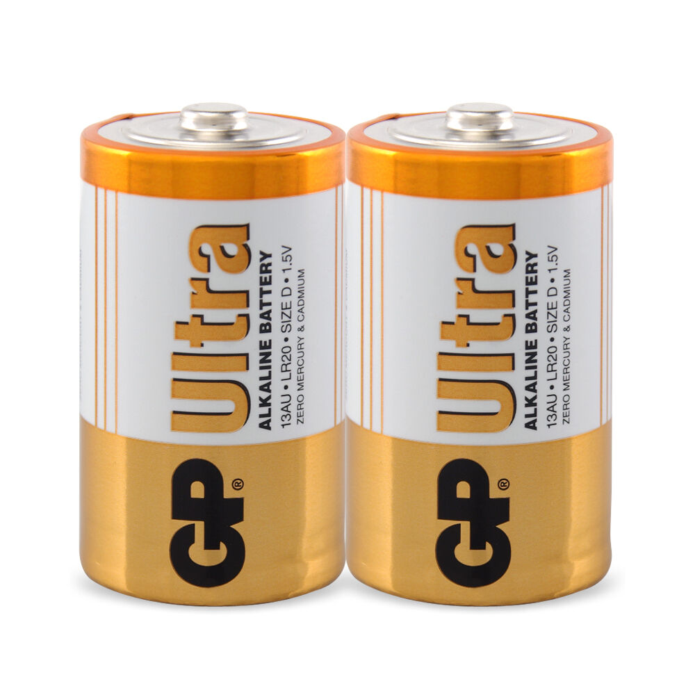 5x 2pc AgBoss GP Ultra Alkaline D Long Lasting Everyday Battery 1.5V