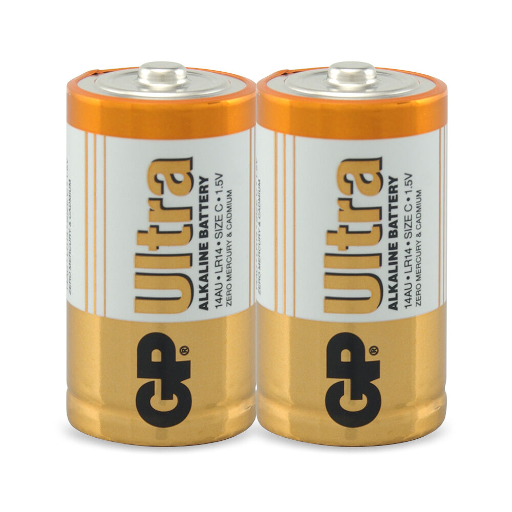 5x 2pc AgBoss GP Ultra Alkaline C Long Lasting Everyday Battery 1.5V