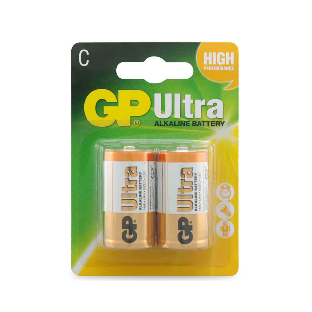 5x 2pc AgBoss GP Ultra Alkaline C Long Lasting Everyday Battery 1.5V