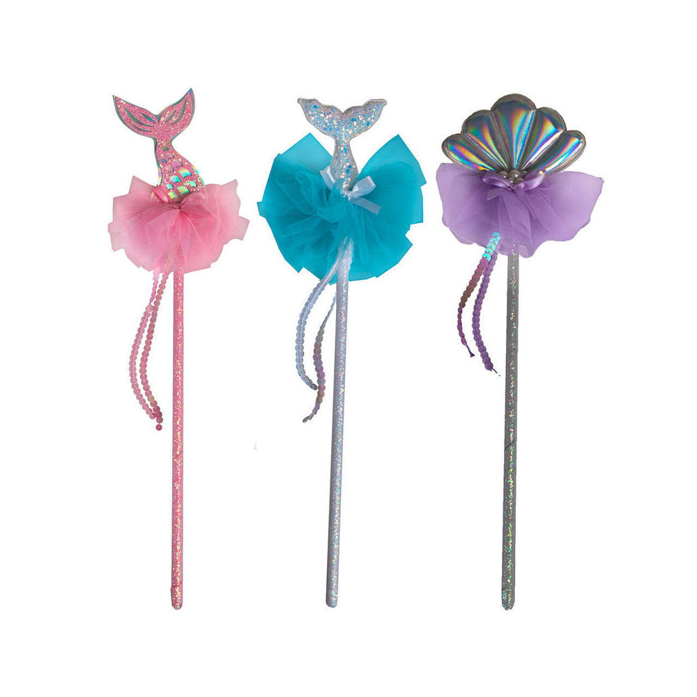 3PK Great Pretenders Mermaid Wands Costume Accessory Assorted 3y+