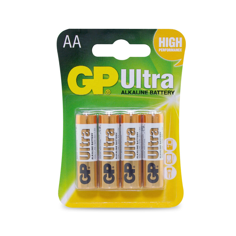 5x 4pc AgBoss GP Ultra Alkaline AA Long Lasting Everyday Battery 1.5V