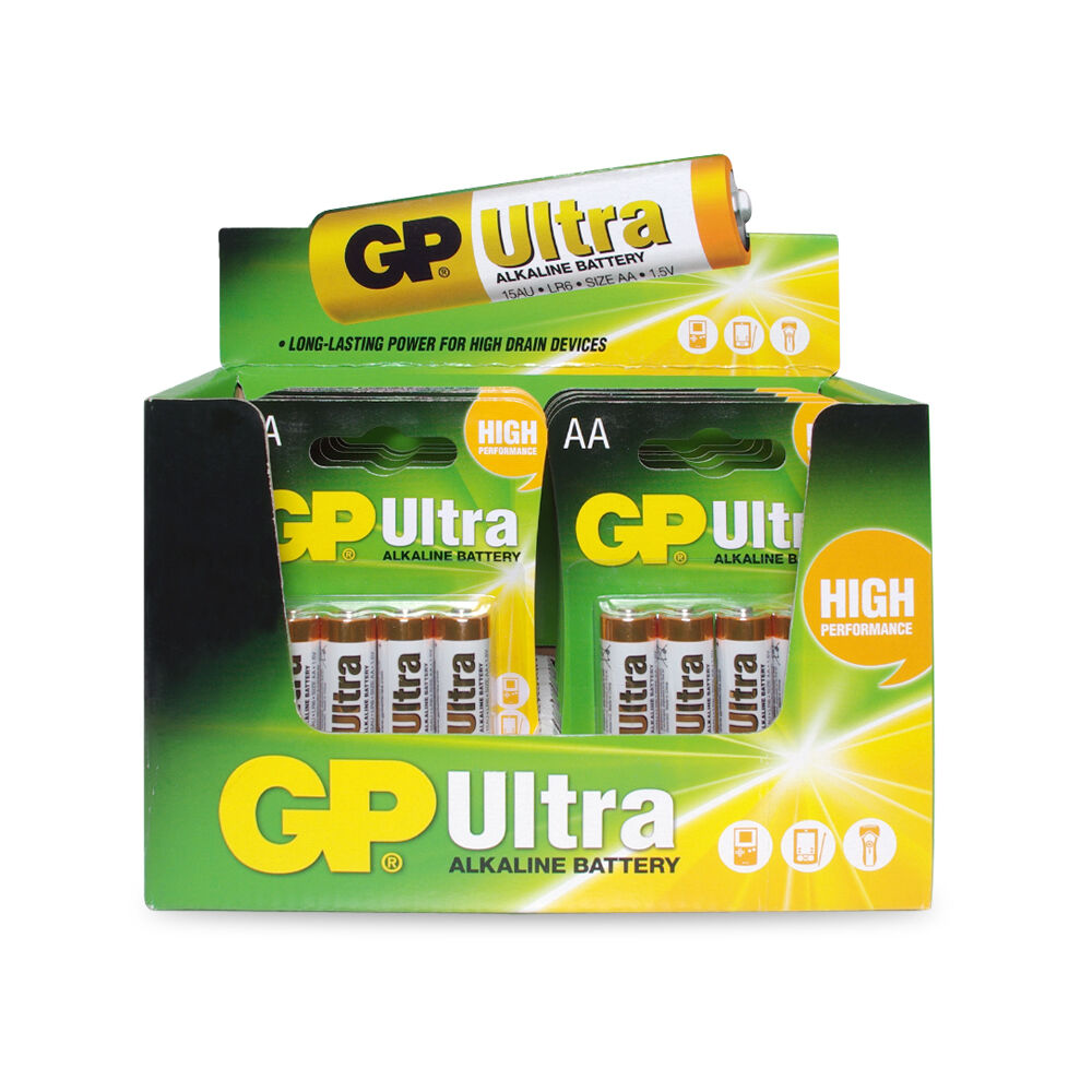 5x 4pc AgBoss GP Ultra Alkaline AA Long Lasting Everyday Battery 1.5V