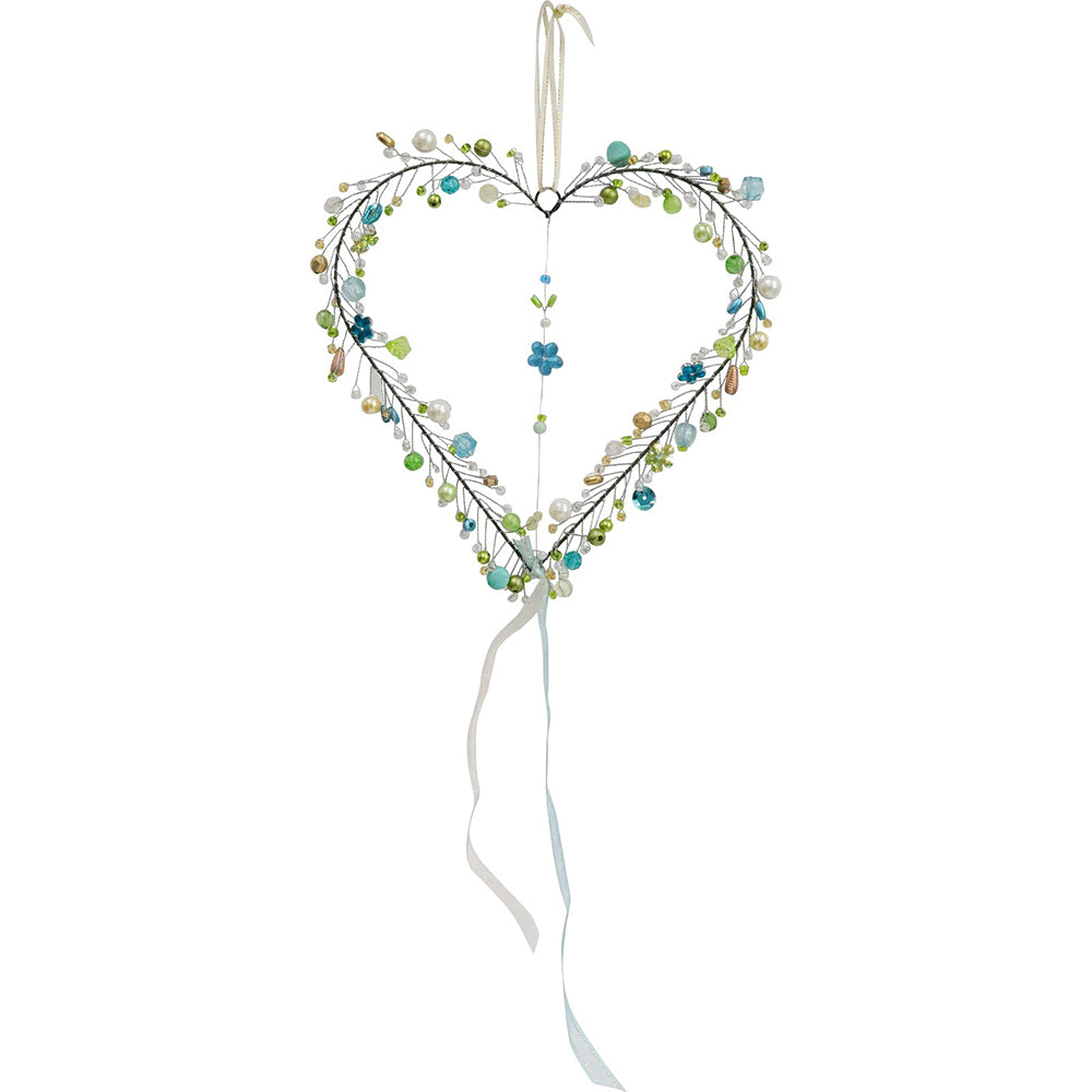 LVD Beaded Heart Breeze Decorative Sculpture Home/Lounge Decor