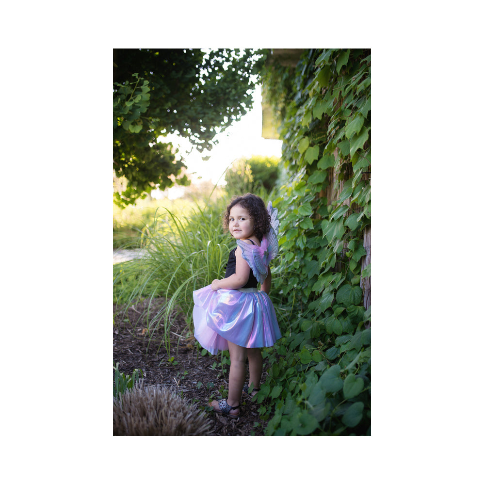 Great Pretenders Size 4-6 Pastel Magical Unicorn Skirt/Wings Kids 3y+