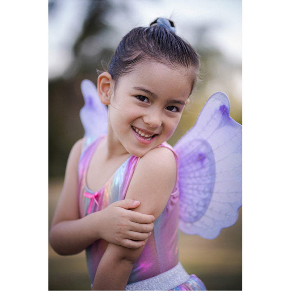 Great Pretenders Size 4-6 Pastel Magical Unicorn Skirt/Wings Kids 3y+