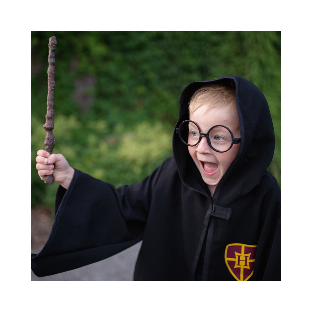 Great Pretenders Size 5-6 Wizard Cloak w/ Glasses Kids 3y+