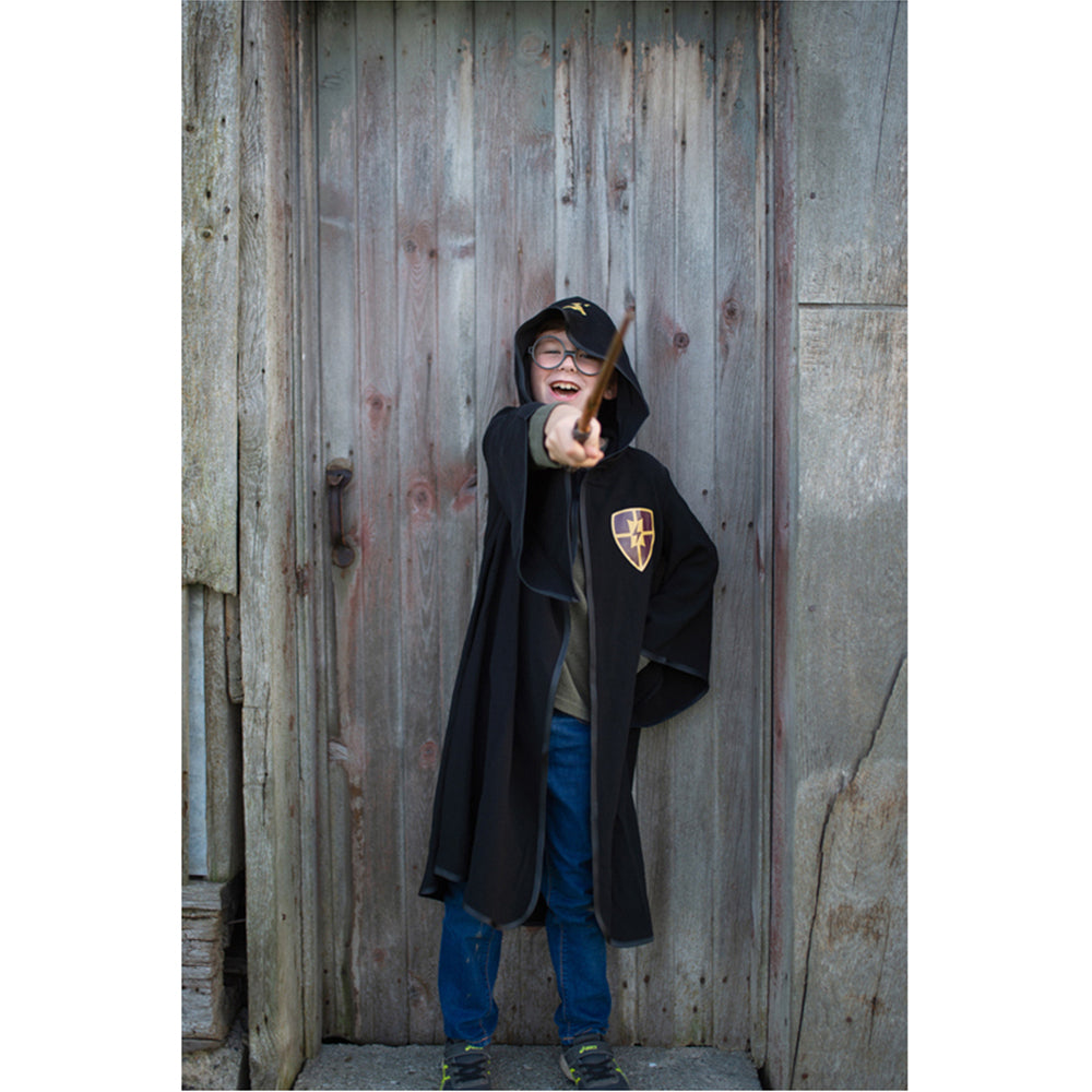 Great Pretenders Size 5-6 Wizard Cloak w/ Glasses Kids 3y+
