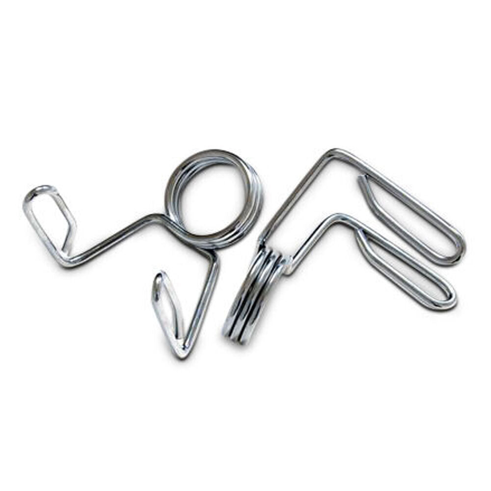 6x 2pc Olympic Spring Collars Pair For 50mm Weight Handle Bar Silver
