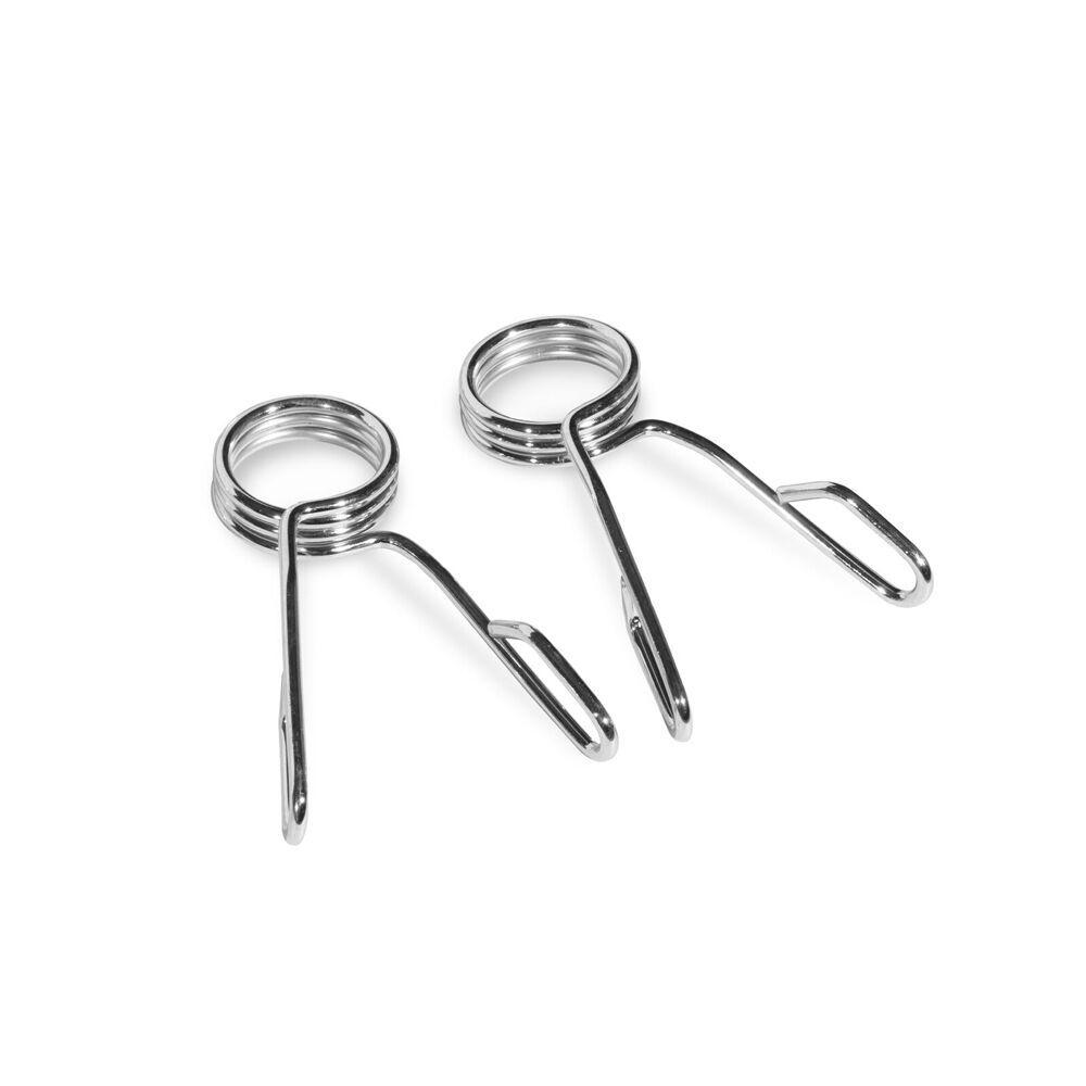 6x 2pc Olympic Spring Collars Pair For 50mm Weight Handle Bar Silver
