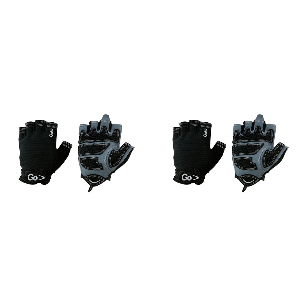 2PK GoFit Cross Training Ergonomic Padded Gloves Mittens Pair XL