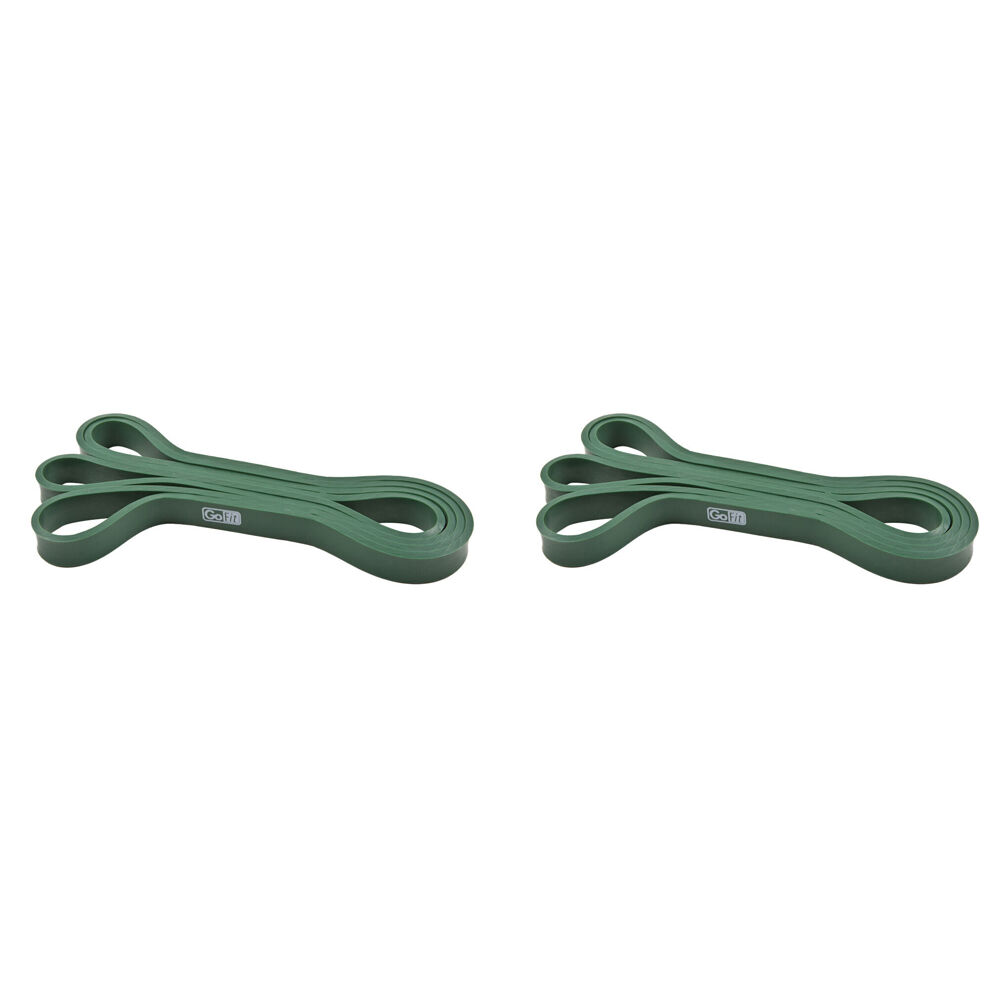 2PK GoFit Super Band Yoga Fitness Exercise Resistance Loop 30-50lbs Green