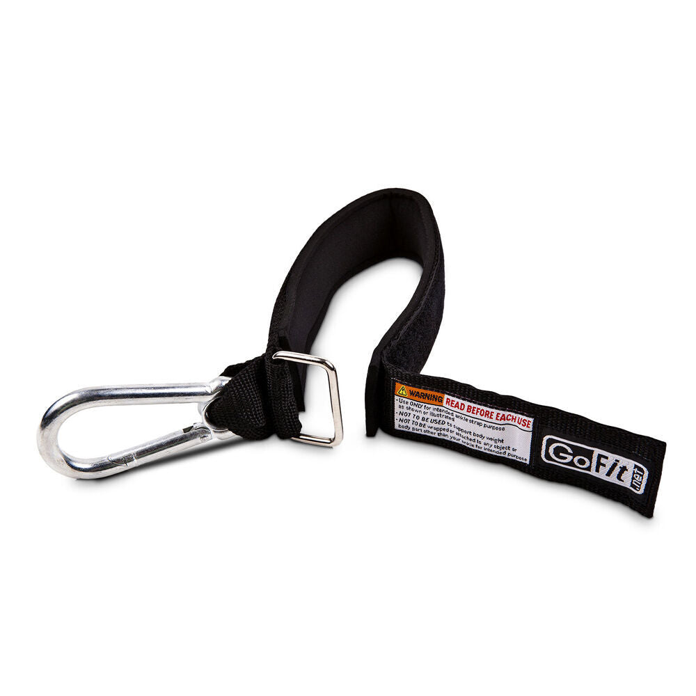 2PK GoFit Padded Ankle Strap Workout Exercise For Power Tubes & Super Band Black