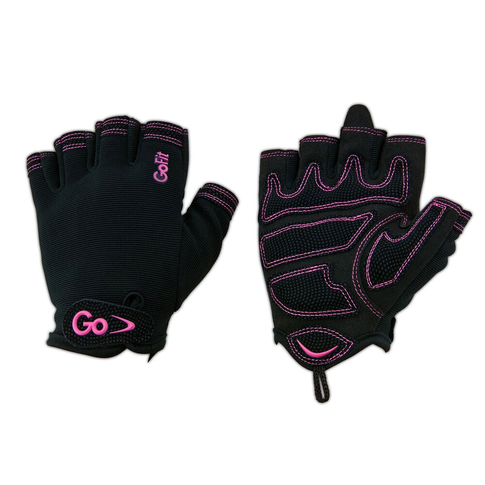 2PK GoFit Women's Cross Training Gloves Pair Workout Gym Exercise Small Black