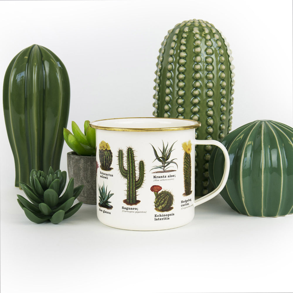 Gift Republic Enamel Botanica Coffee Mug w/ Handle