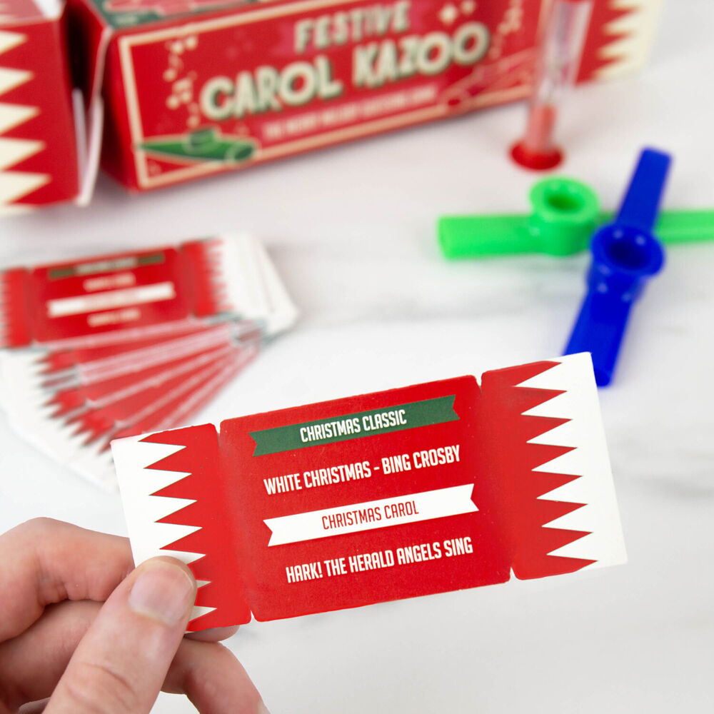 Gift Republic Festive Carol Kazoo Christmas Card Activity Game 6Y+