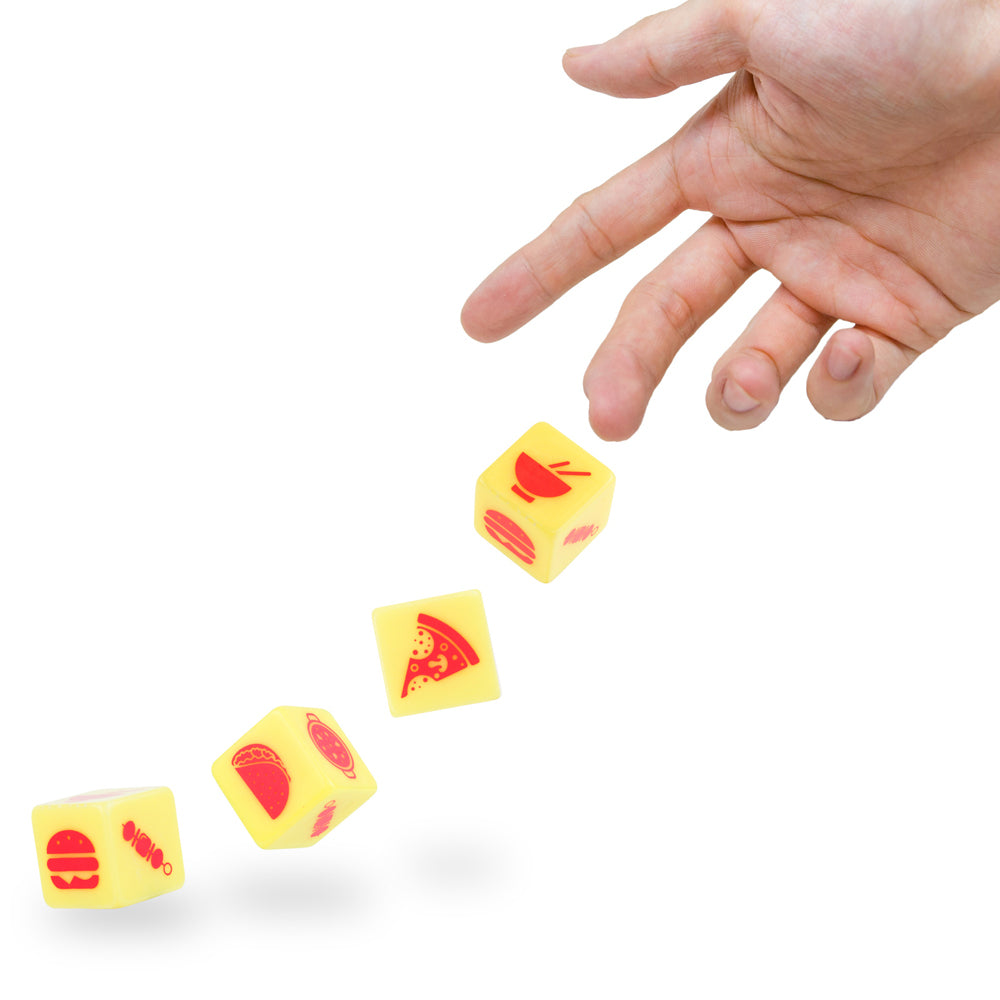 Gift Republic Takeaway Dice Order Takeout Decision - Yellow