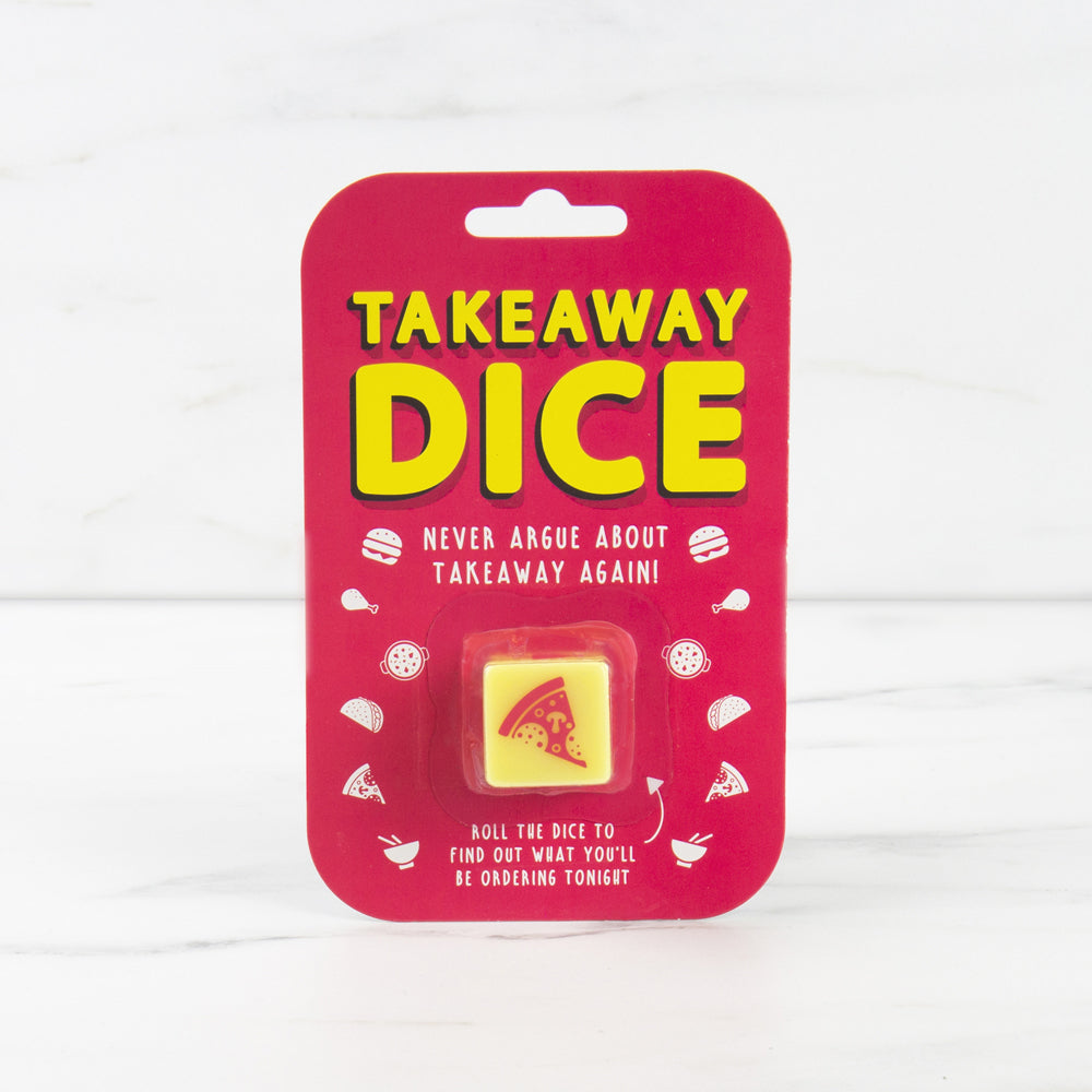 Gift Republic Takeaway Dice Order Takeout Decision - Yellow