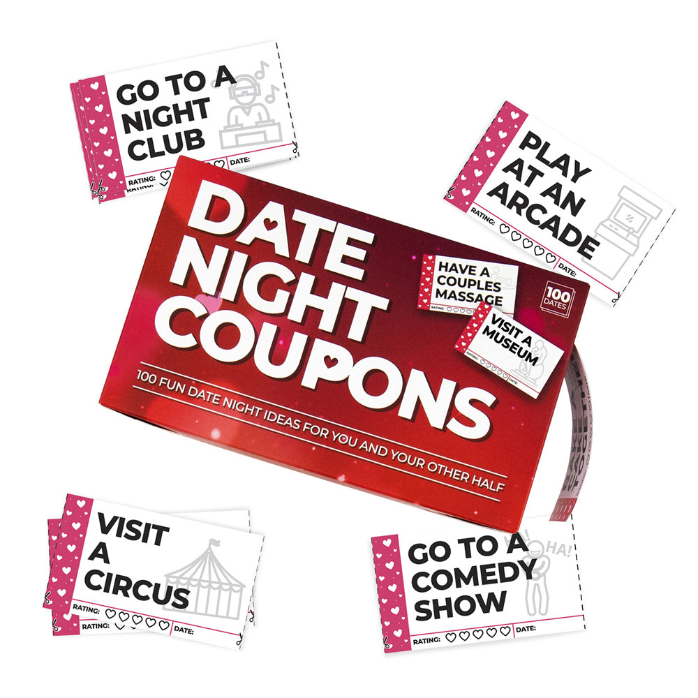 100pc Gift Republic Date Night Coupons Couples Romantic Ideas