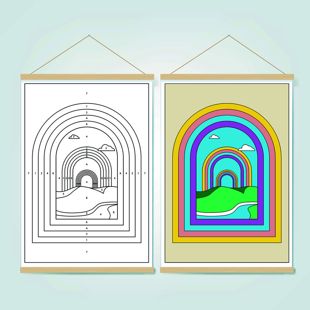Gift Republic The Mindful Painter Mindfulness Hanging Canvas