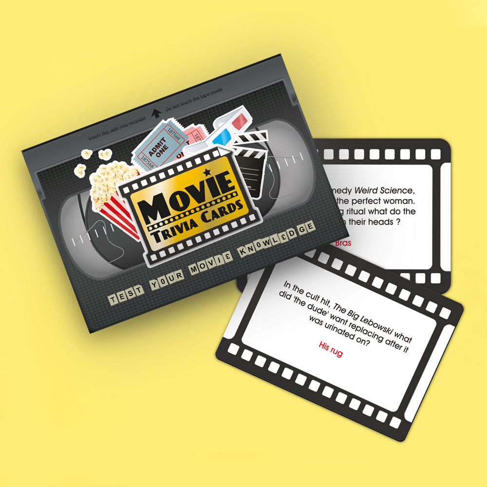Gift Republic Movie Trivia Question Cards Party Game Set