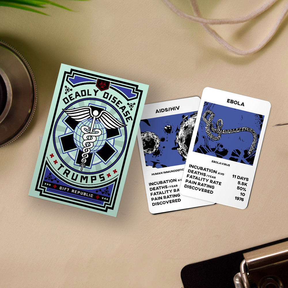Gift Republic Deadly Disease Trumps Cards Knowledge Game