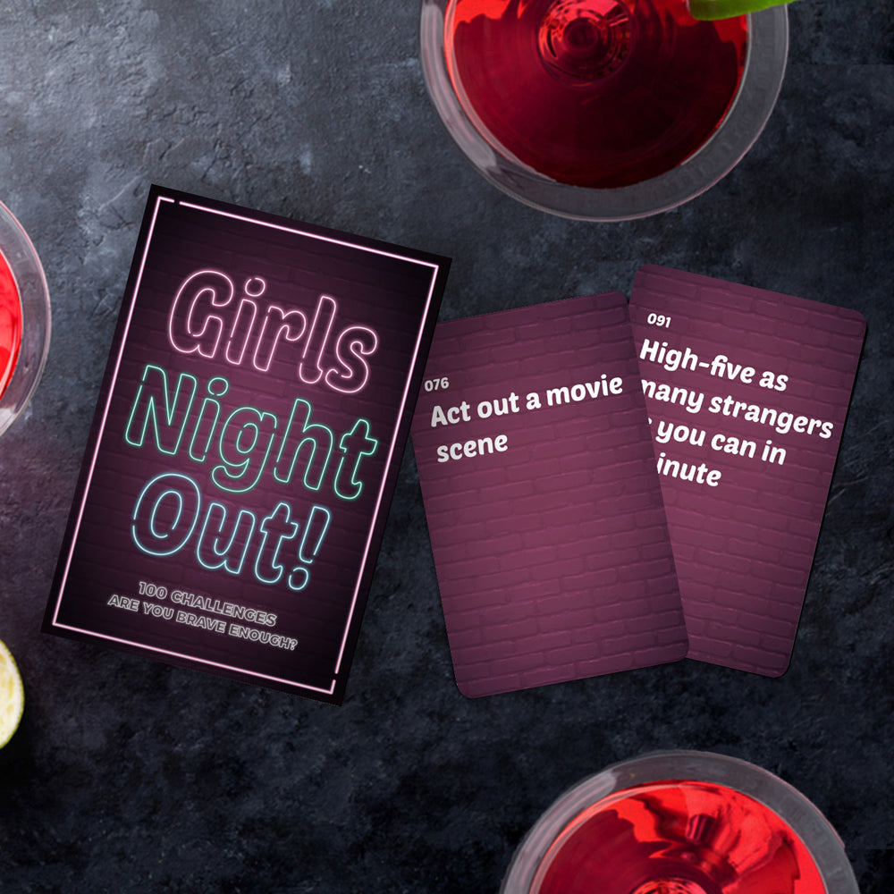 100pc Gift Republic Girls Night Out Challenge Dare Cards