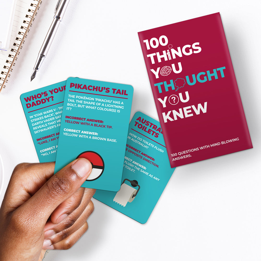 10ppc Gift Republic Things You Thought You Knew Cards Set