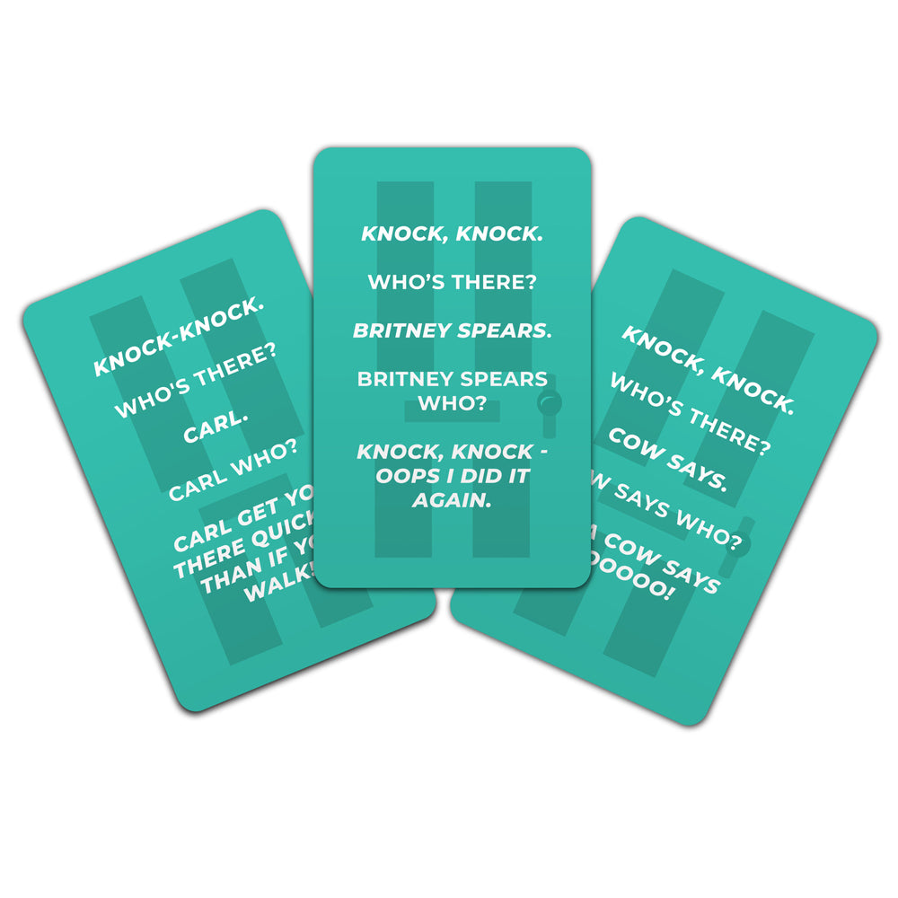 3PK Gift Republic 100-Knock Knock Jokes Card Funny/Hilarious Game
