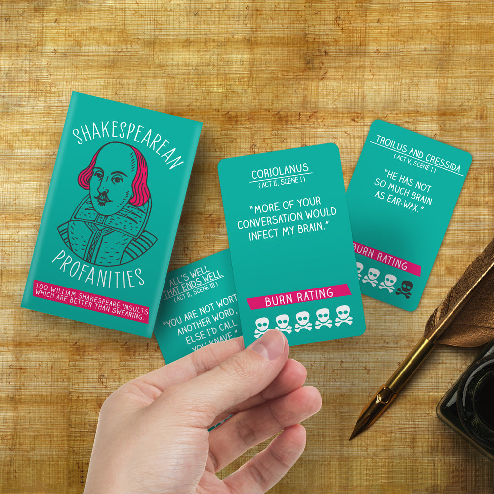 100pc Gift Republic Shakespearean Profanities Cards