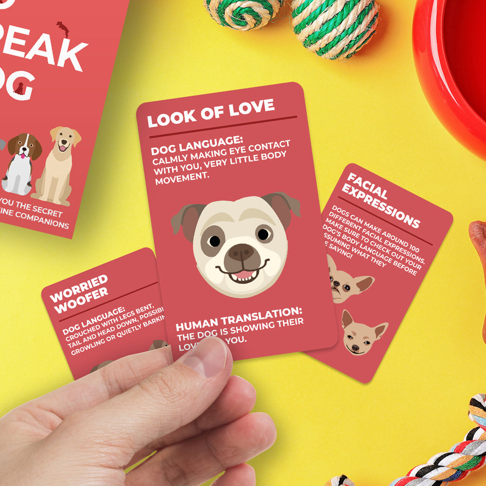 100pc Gift Republic How to Speak Dog Language Cards