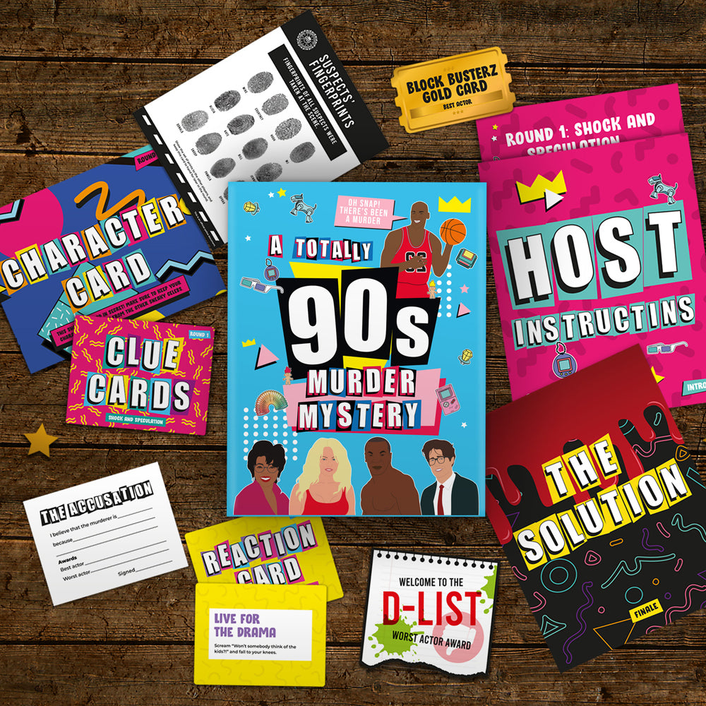 Gift Republic A Very 90's Murder Mystery Party Adult Game
