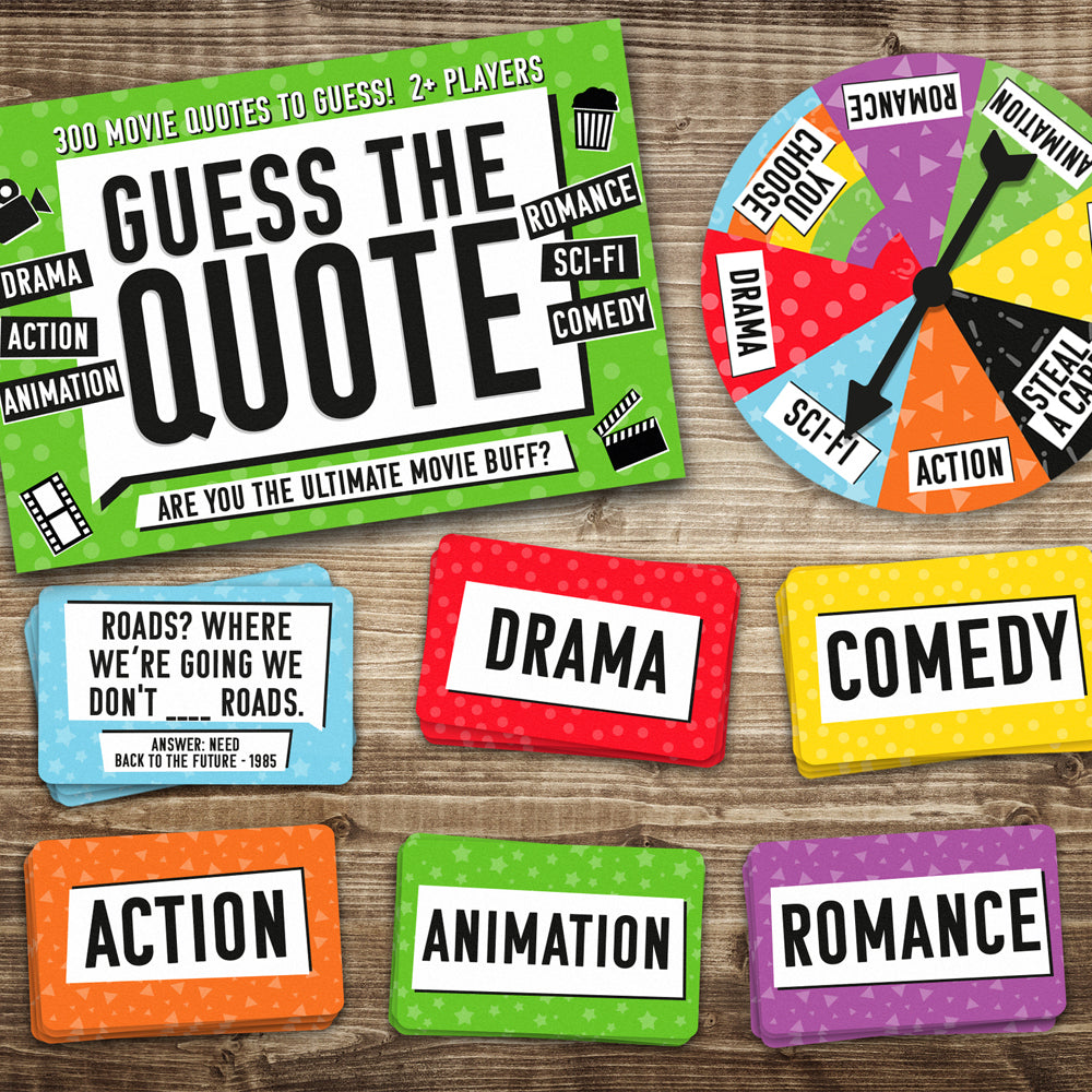 300pc Gift Republic Guess The Quote Card Game w/ Spinner