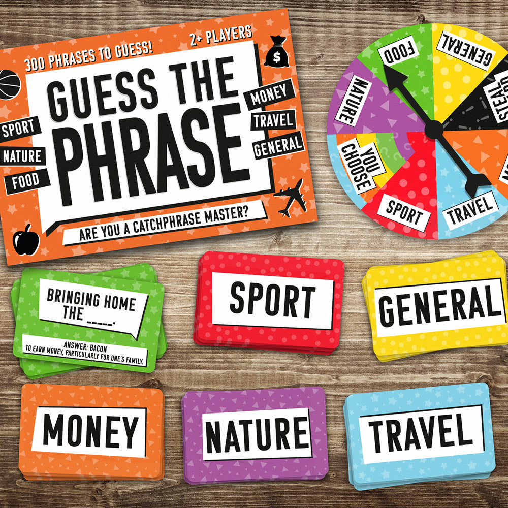 300pc Gift Republic Guess the Phrase Card Game w/ Spinner