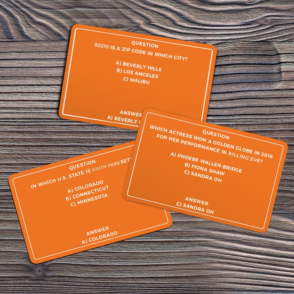 100pc Gift Republic Ultimate TV Trivia Question Cards Set