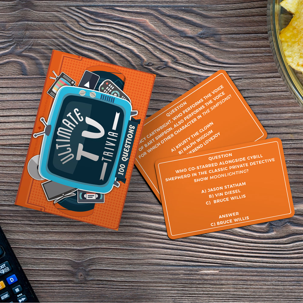 100pc Gift Republic Ultimate TV Trivia Question Cards Set