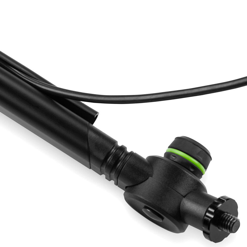 Gravity MSTBA01 Microphone Boom Aluminium Arm Holder w/ Cable Guide - Black