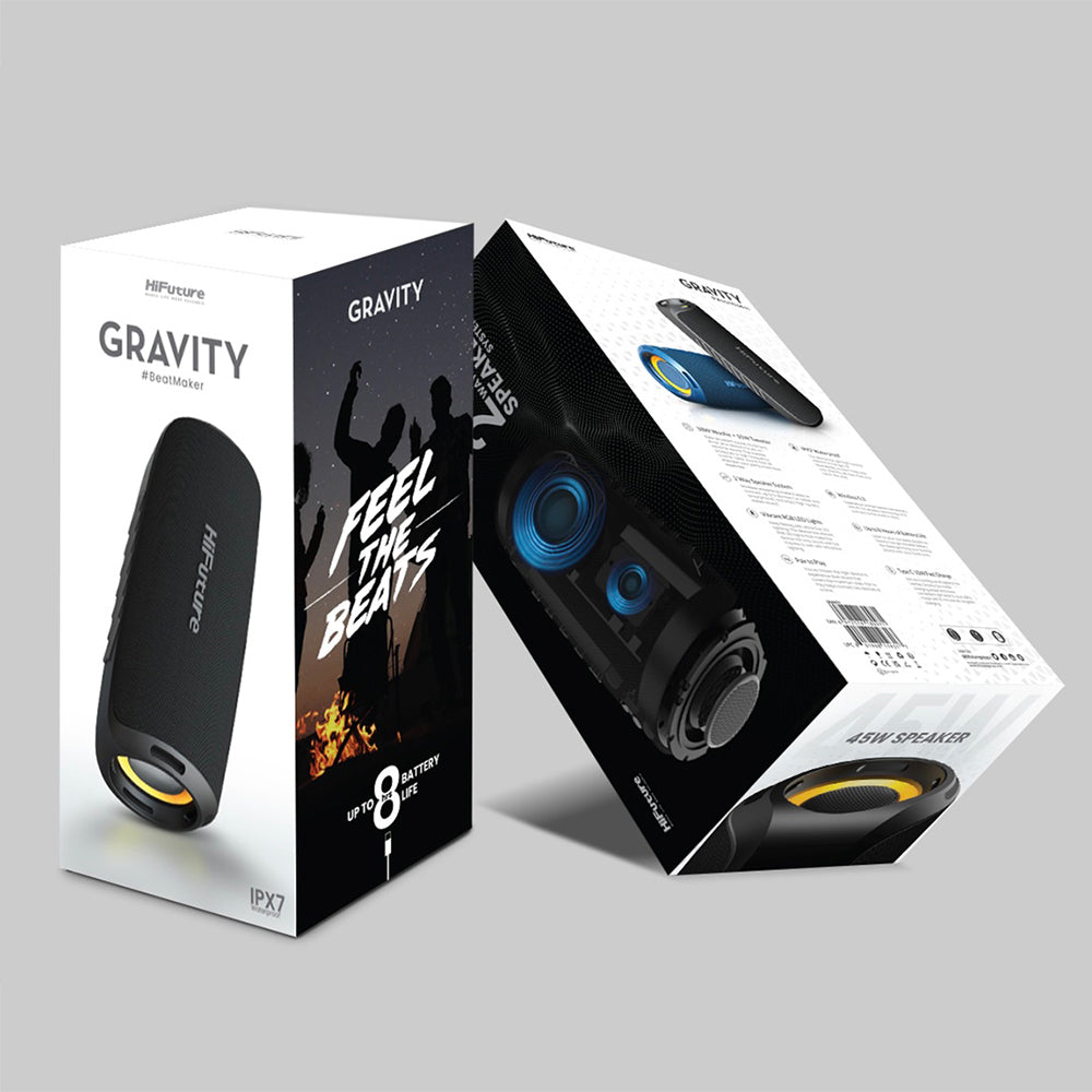 HiFuture Gravity 45W Portable Bluetooth Speaker - Black