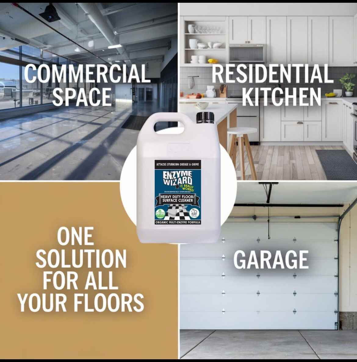 Enzyme Wizard Heavy Duty Floor/Surface Cleaner 10L