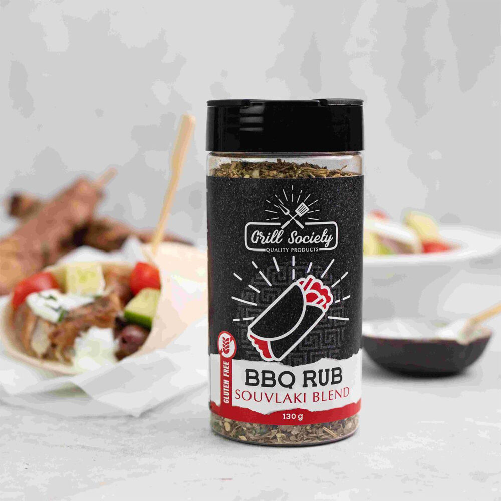 3PK Hot Shots Grill Society Souvlaki Blend Herbs & Spices 130g Cooking Seasoning