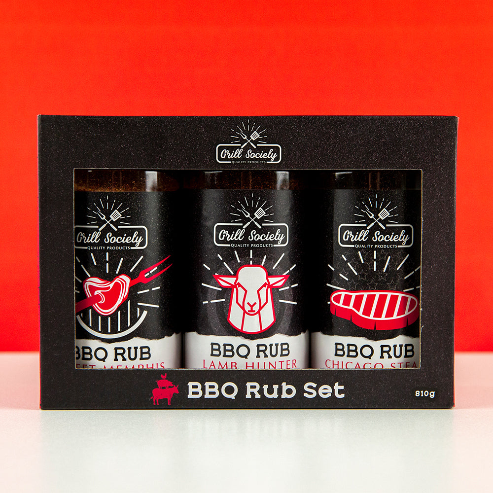 3pc Grill Society BBQ Rub Set