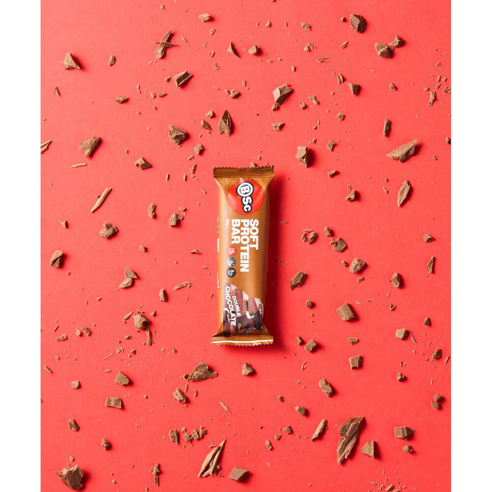 12PK BSc Soft High Protein Low Carb Bar 55g Serve Double Chocolate