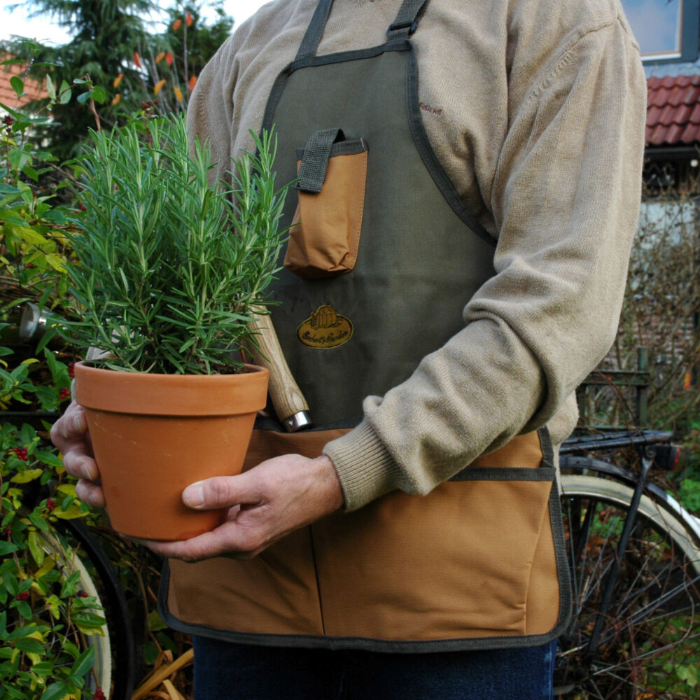 Esschert Design Garden Apron w/ Tool Pockets Accessory Holder Green
