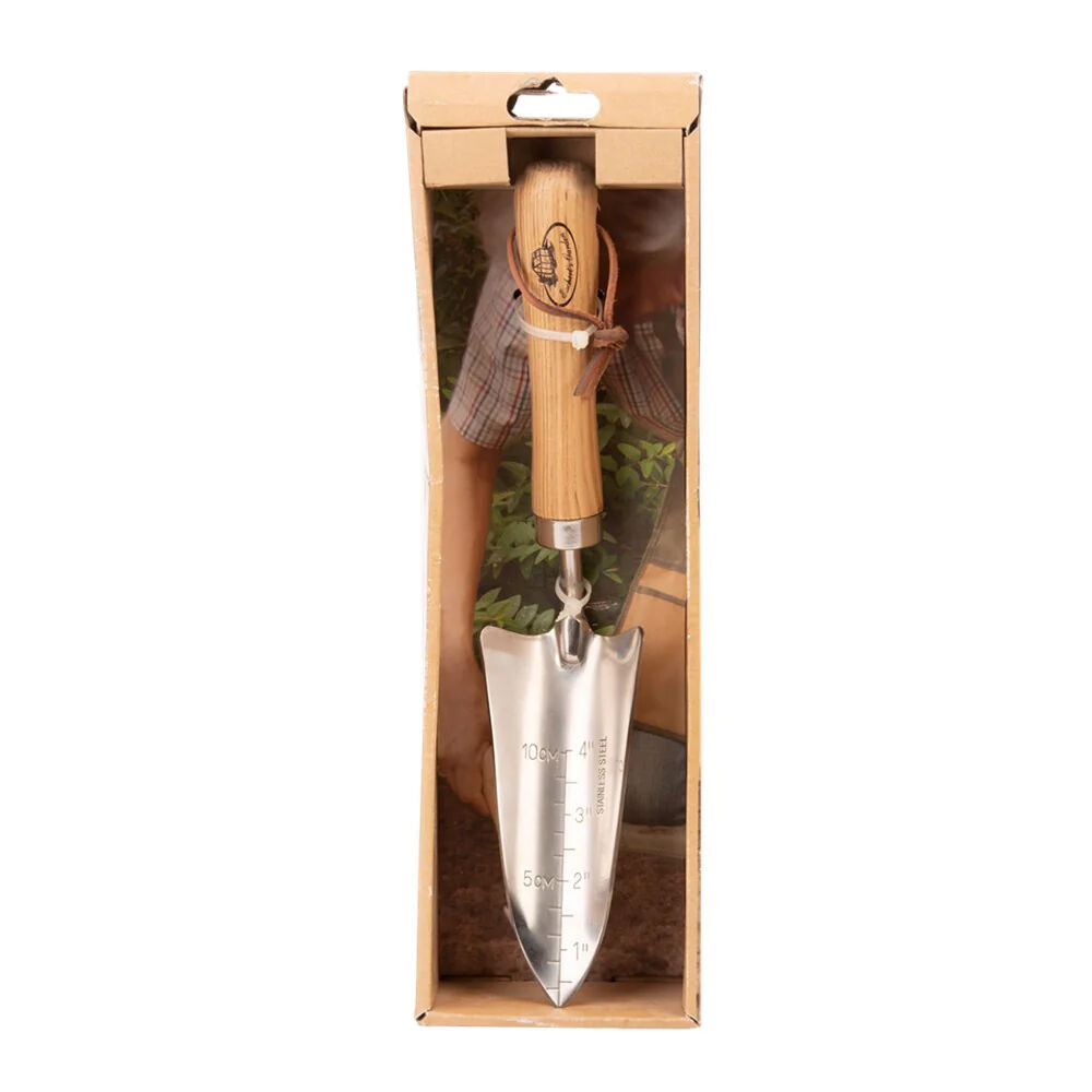 Esschert Design Stainless Steel Transplanter Hand Spade Tool Natural