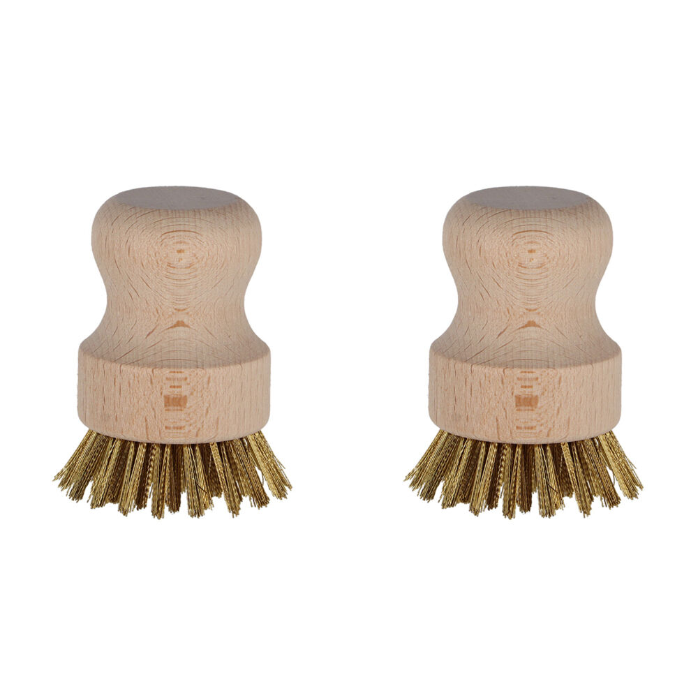 2PK Esschert Design Barbecue Wood Brush Outdoor Camping BBQ 7.5cm Natural